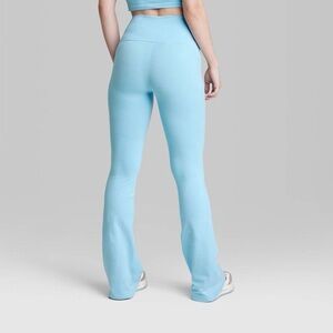Women's High-Waisted Flare Leggings - Wild Fable™ Light Blue S